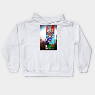 Artwork Street Art Berlin Wall Germany Kids Hoodie